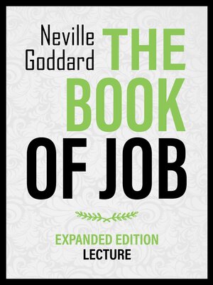 cover image of The Book of Job--Expanded Edition Lecture